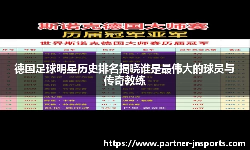 德国足球明星历史排名揭晓谁是最伟大的球员与传奇教练